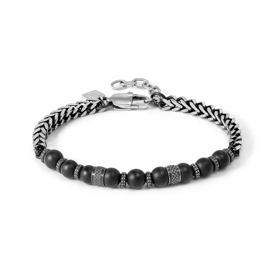 MANVISION STONES BRACELET 133017/051 CHAIN WITH NATURAL STONES