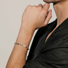 Load image into Gallery viewer, MANVISION STONES BRACELET 133019/001 SILVER CHAIN WITH WHITE CZ
