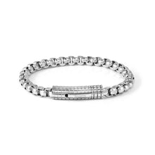 Load image into Gallery viewer, MANVISION STONES BRACELET 133024/001/002/003 SILVER CHAIN
