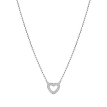 Load image into Gallery viewer, SOFFIO D&#39;AMORE NECKLACE 134001/022 CZ HEART PENDANT
