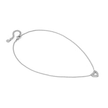 Load image into Gallery viewer, SOFFIO D&#39;AMORE NECKLACE 134001/022 CZ HEART PENDANT
