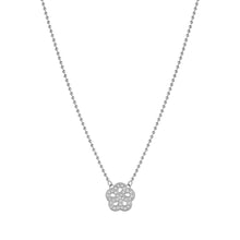 Load image into Gallery viewer, SOFFIO D&#39;AMORE NECKLACE 134001/059 CZ FLOWER PENDANT
