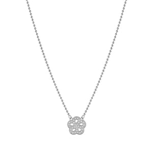 SOFFIO D'AMORE NECKLACE 134001/059 CZ FLOWER PENDANT