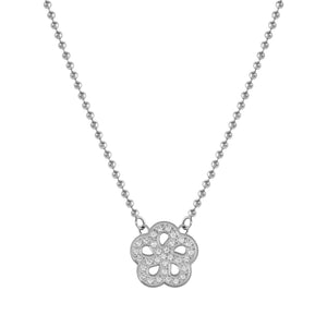 SOFFIO D'AMORE NECKLACE 134001/059 CZ FLOWER PENDANT