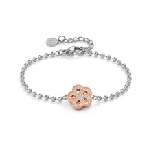 Load image into Gallery viewer, SOFFIO D&#39;AMORE BRACELET 134003/059 ROSE GOLD FLOWER WITH CZ
