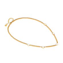 Load image into Gallery viewer, EMOSFERE GOLD NECKLACE 134217/036 MULTI HEART WITH M-O-P
