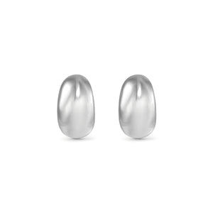 ECCLETTICA EARRING 134314/001 STAINLESS STEEL SMALL MOON STUDS