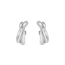 Load image into Gallery viewer, ECCLETTICA EARRING 134316/001 STAINLESS STEEL INTERSECTED STUDS
