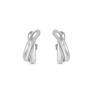 ECCLETTICA EARRING 134316/001 STAINLESS STEEL INTERSECTED STUDS