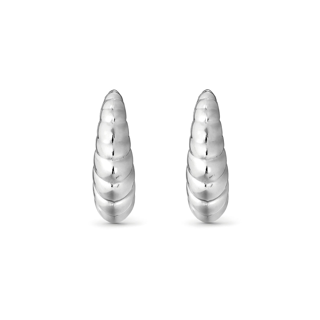 ECCLETTICA EARRING 134317/001 STAINLESS STEEL CROISSANT STUDS