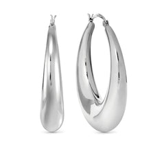 Load image into Gallery viewer, ECCLETTICA EARRING 134320/001 STAINLESS STEEL LARGE HOOP
