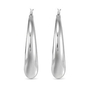 ECCLETTICA EARRING 134320/001 STAINLESS STEEL LARGE HOOP