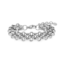 Load image into Gallery viewer, WEAR &amp; STYLE BRACELET 134500/001 S/STEEL CURVED LINK CHAIN

