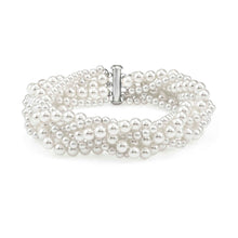 Load image into Gallery viewer, WEAR &amp; STYLE BRACELET 134507/001 S/STEEL CRYSTAL PEARLS
