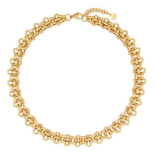 Load image into Gallery viewer, WEAR &amp; STYLE NECKLACE 134508/012 GOLDEN CURVED LINK CHAIN
