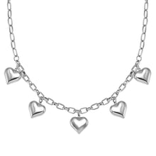 Load image into Gallery viewer, WEAR &amp; STYLE NECKLACE 134510/004 S/STEEL HEART PENDANTS
