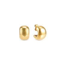 Load image into Gallery viewer, WEAR &amp; STYLE EARRINGS 134519/012 GOLDEN ROUNDED HOOP
