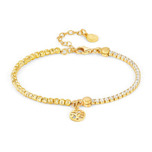 Load image into Gallery viewer, CHIC &amp; CHARM CELEBRATION CZ BRACELET 148616/064 GOLD TREE OF LIFE
