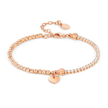 Load image into Gallery viewer, CHIC &amp; CHARM CELEBRATION CZ BRACELET 148616/087 ROSE GOLD HEART
