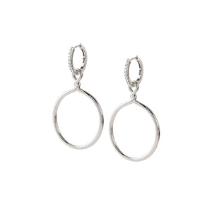 ENDLESS EARRINGS 149109/003 SILVER WITH CZ
