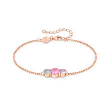 Load image into Gallery viewer, COLOUR WAVE BRACELET 149816/011 ROSE GOLD &amp; COLOURED CZ
