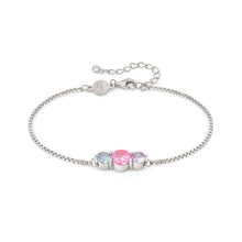 Load image into Gallery viewer, COLOUR WAVE BRACELET 149817/005 STERLING SILVER &amp; COLOURED CZ
