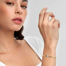 Load image into Gallery viewer, COLOUR WAVE RIGID BRACELET 149818/149819/010 STERLING SILVER &amp; WHITE CZ
