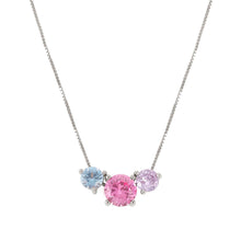 Load image into Gallery viewer, COLOUR WAVE NECKLACE 149821/005 STERLING SILVER &amp; COLOURED CZ

