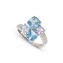 Load image into Gallery viewer, COLOUR WAVE RING 149851/010 STERLING SILVER SOFT LAVENDER CZ
