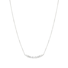 Load image into Gallery viewer, COLOUR WAVE NECKLACE 149857/031 STERLING SILVER WHITE CZ
