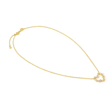 Load image into Gallery viewer, COLOUR WAVE MINI NECKLACE 149885/020 GOLD WHITE CZ HEART
