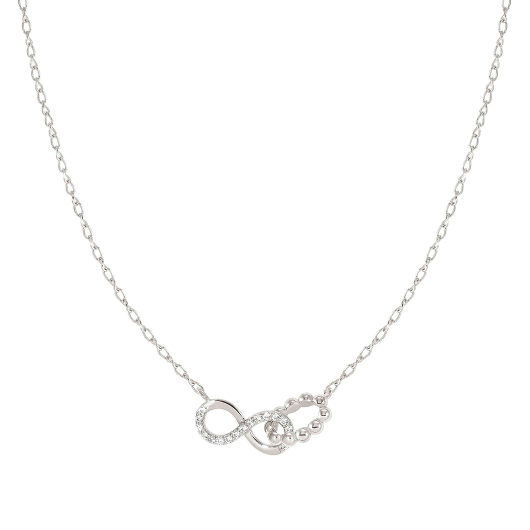 LOVECLOUD NECKLACE SILVER WITH CZ 240504/006 INFINITY
