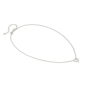 CARISMATICA NECKLACE 240903/033 SILVER HEART WITH CZ