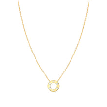 Load image into Gallery viewer, CARISMATICA NECKLACE 240911/019 GOLD CIRCLE WITH CZ
