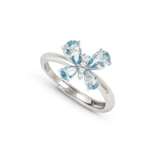 Load image into Gallery viewer, SHINE ME UP RING 241900/005 BUTTERFLY WITH BLUE CZ
