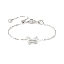 Load image into Gallery viewer, SHINE ME UP SILVER BRACELET 241901/008 BOW WITH WHITE CZ
