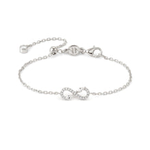 Load image into Gallery viewer, SHINE ME UP SILVER BRACELET 241901/010 INFINITY WITH WHITE CZ
