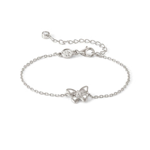 SWEETMADAME SILVER BRACELET 242004/040 BUTTERFLY WITH CZ