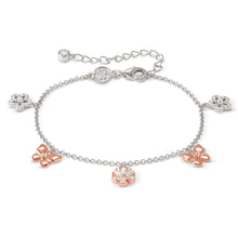 Load image into Gallery viewer, SWEETMADAME SILVER &amp; ROSE GOLD BRACELET 242007/051 NATURE CHARMS WITH CZ

