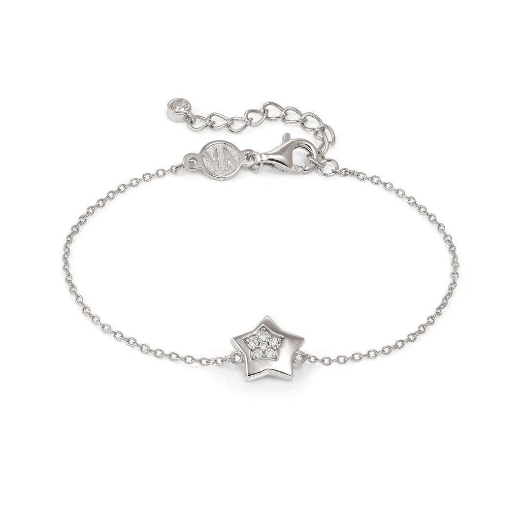PETIT SPARKLE BRACELET 242300/007 STERLING SILVER STAR WITH CZ