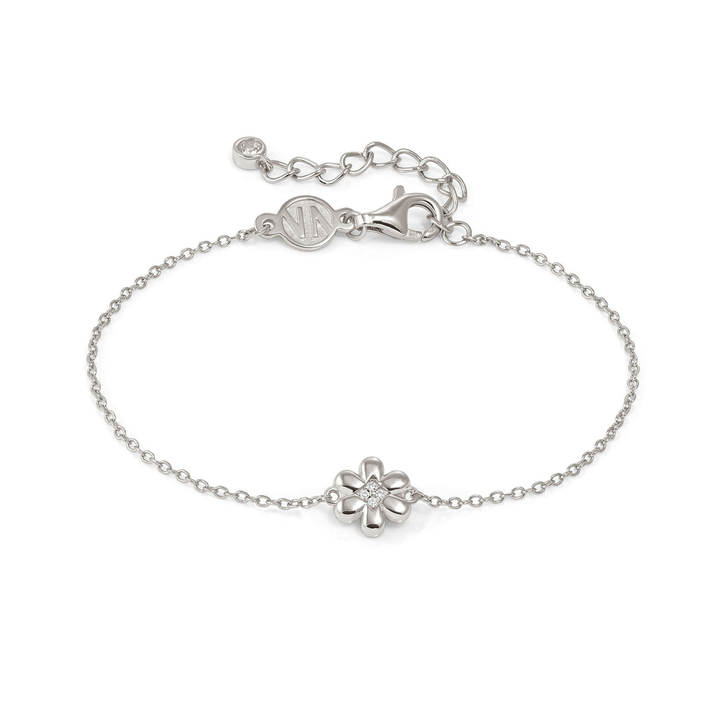 PETIT SPARKLE BRACELET 242300/010 STERLING SILVER FLOWER WITH CZ