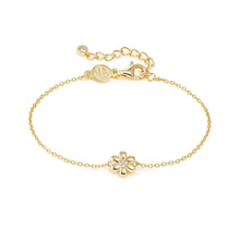 Load image into Gallery viewer, PETIT SPARKLE BRACELET 242300/012 GOLD FLOWER WITH CZ
