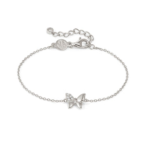 PETIT SPARKLE BRACELET 242300/040 STERLING SILVER BUTTERFLY WITH CZ