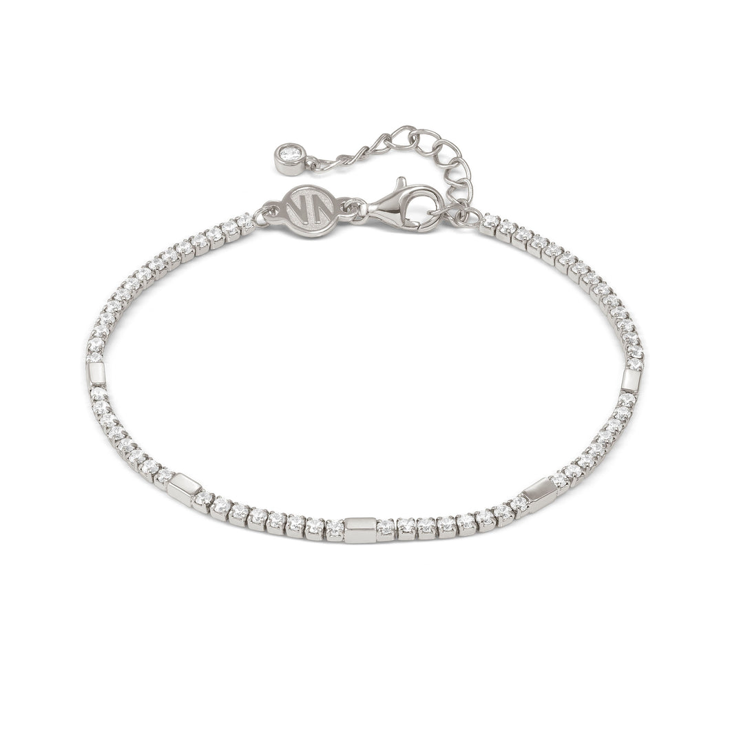 PETIT SPARKLE TENNIS BRACELET 242301/010 STERLING SILVER WITH CZ