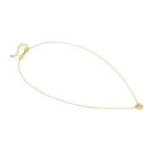 Load image into Gallery viewer, PETIT SPARKLE NECKLACE 242303/003 GOLD FOUR LEAF CLOVER WITH CZ
