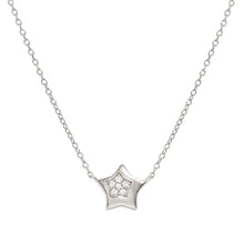 Load image into Gallery viewer, PETIT SPARKLE NECKLACE 242303/007 STERLING SILVER STAR WITH CZ
