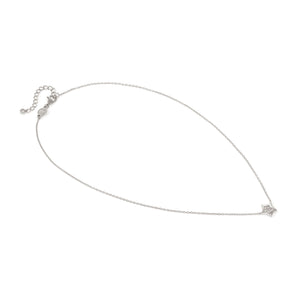 PETIT SPARKLE NECKLACE 242303/007 STERLING SILVER STAR WITH CZ