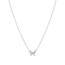 Load image into Gallery viewer, PETIT SPARKLE NECKLACE 242303/040 STERLING SILVER BUTTERFLY WITH CZ
