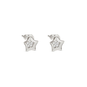 PETIT SPARKLE STUDS 242304/007 STERLING SILVER STAR WITH CZ