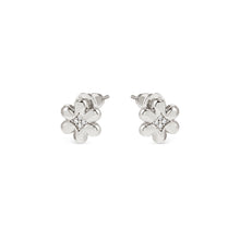 Load image into Gallery viewer, PETIT SPARKLE STUDS 242304/010 STERLING SILVER FLOWER WITH CZ
